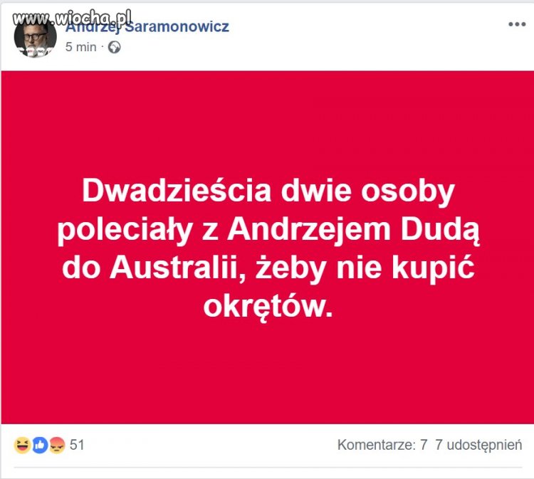 Co za oszczędność, miało być 40 0sób