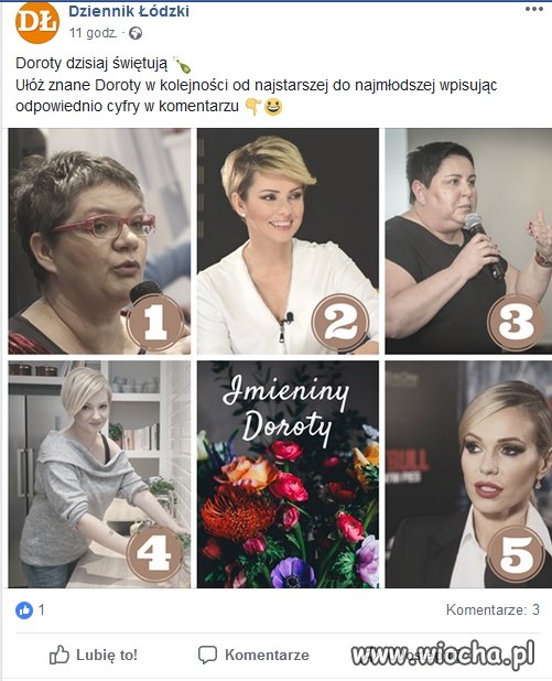 Niefajny post na facebooku 