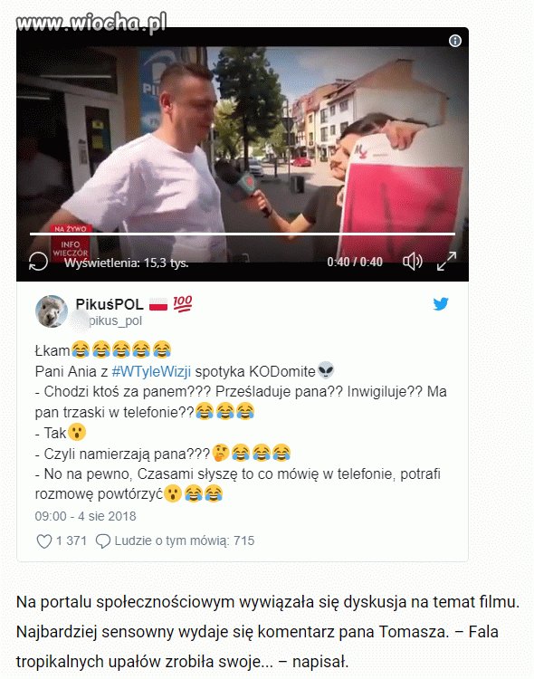 Kuriozalna rozmowa w TVP Info