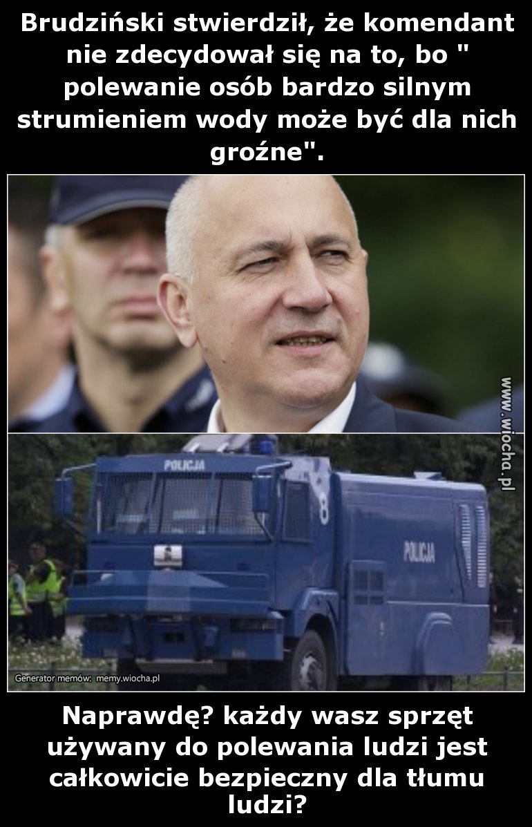 O polewaniu ludzi wodą