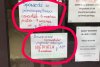 Tablica ogłoszeń w typowej świeckiej szkole