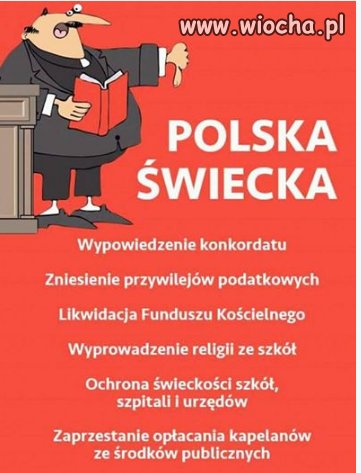 Niech katolicy są, pomału te pokolenie wymiera