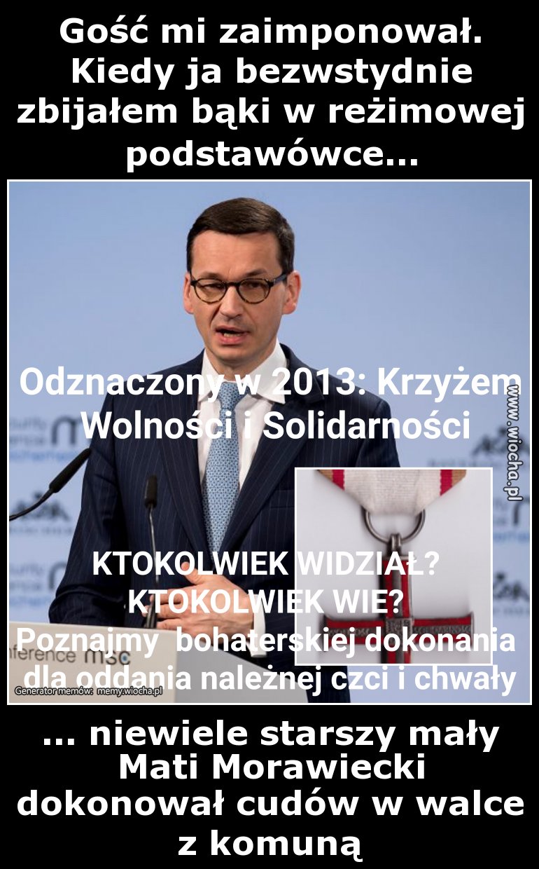 Gość mi zaimponował. 