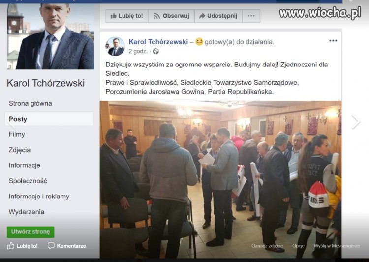 Spotkanie przedwyborcze w kaplicy