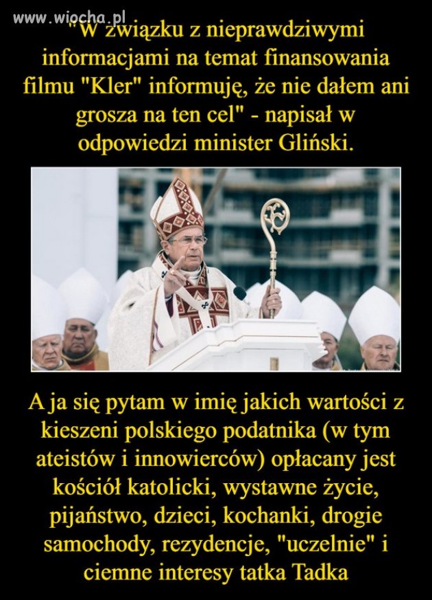 Ministrant kultury miałby dać kasę na film ?