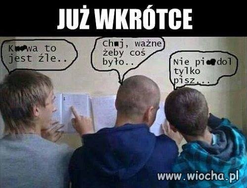 Już jutro sie zacznie