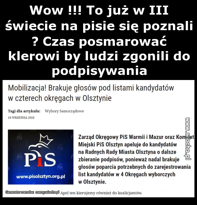 Wow !!! To już w III świecie na pisie się poznali?