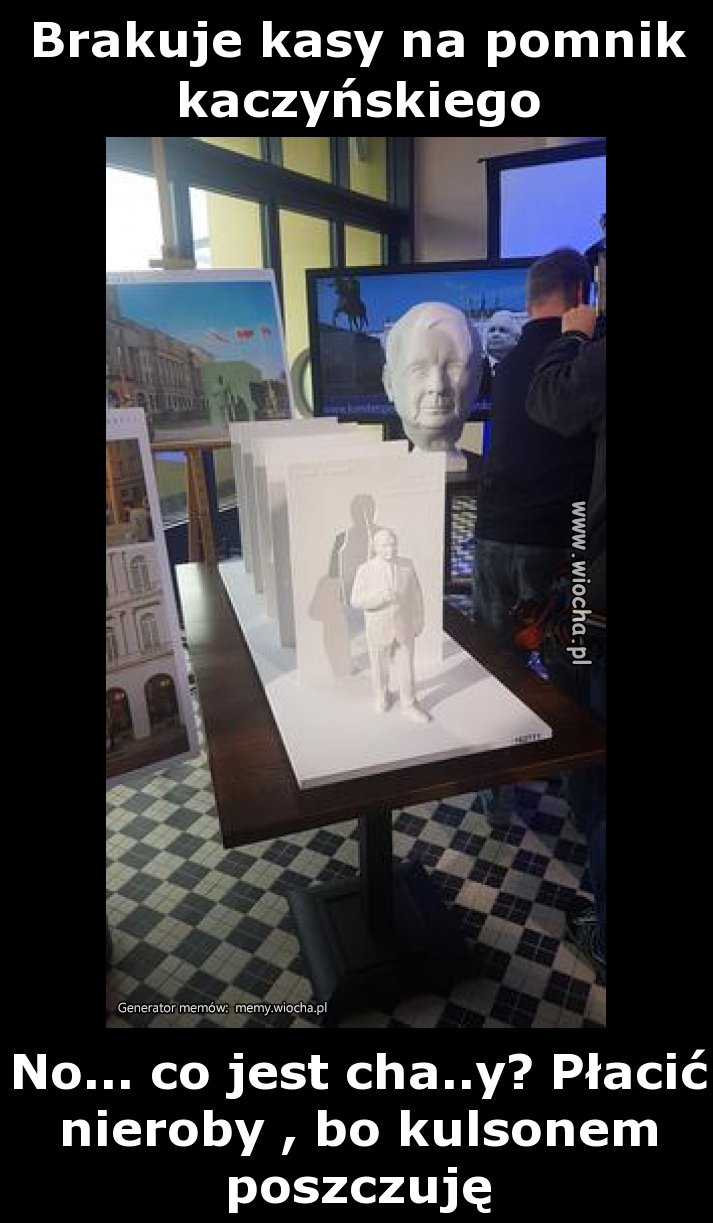 Brakuje kasy na pomnik Kaczyńskiego