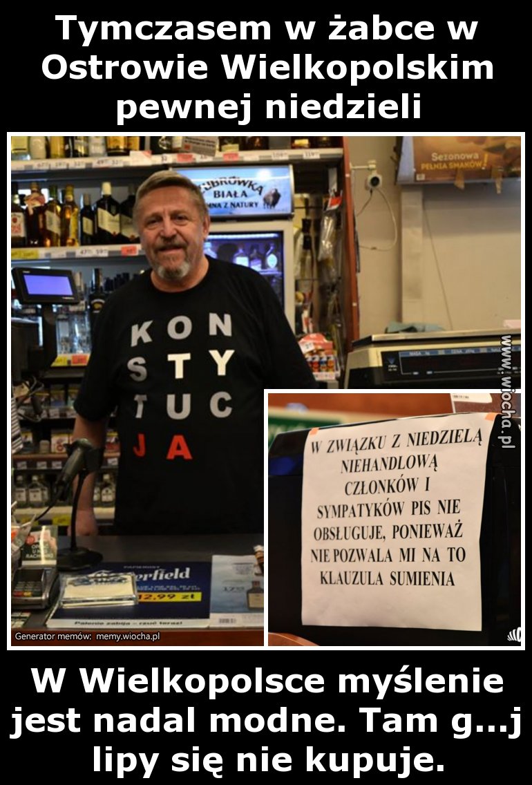 Tymczasem w żabce w Ostrowie Wielkopolskim pewnej
