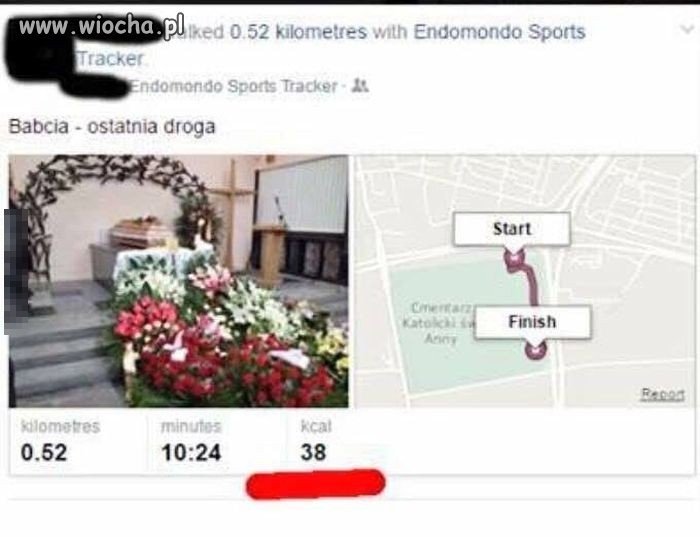 Pogrzeb na endomondo. Tego jeszcze nie grali