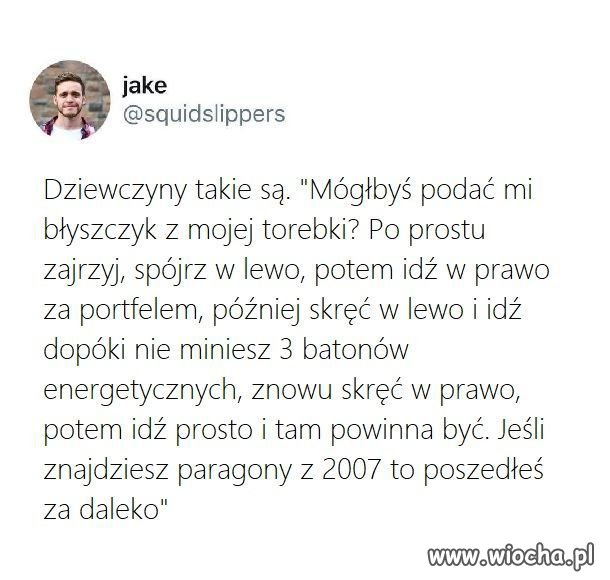 Kobiece torebki są po to, aby tam było wszystko
