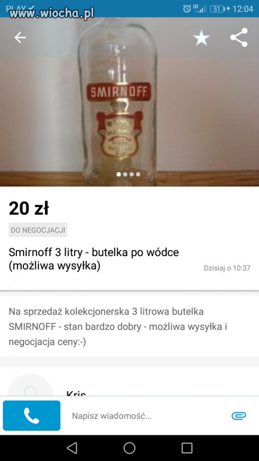 Wódka wypita, reszta na sprzedaż