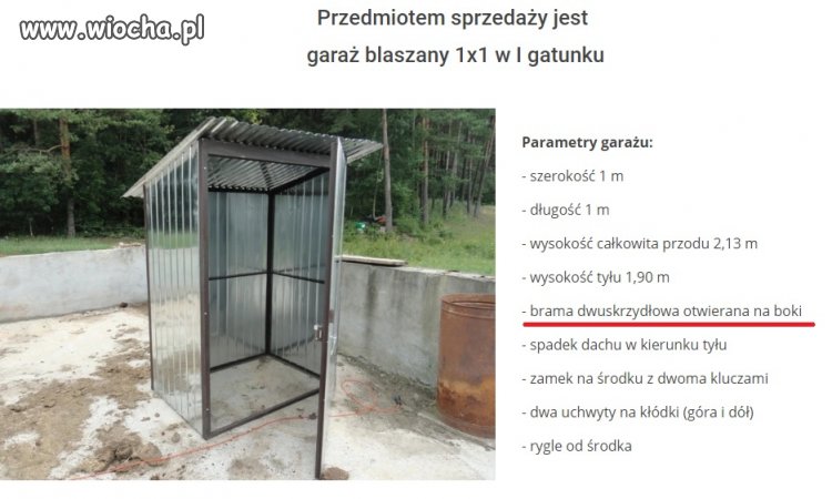 Garaż na teściową