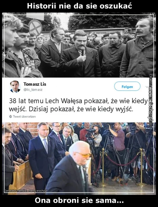 Historii nie da sie oszukać