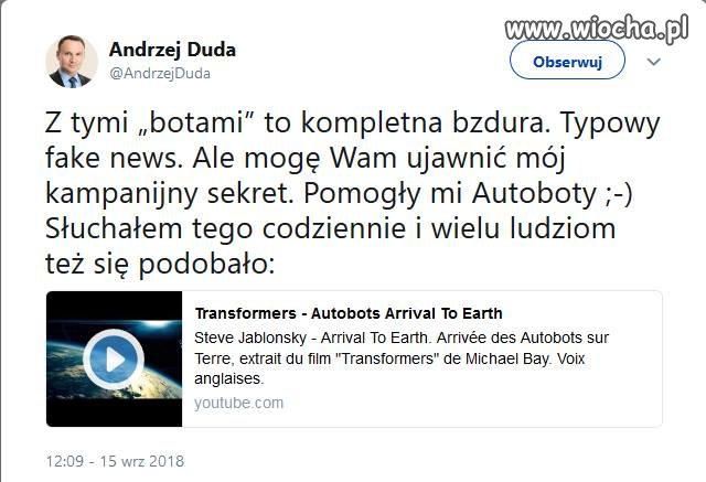 Oj panie prezydencie...