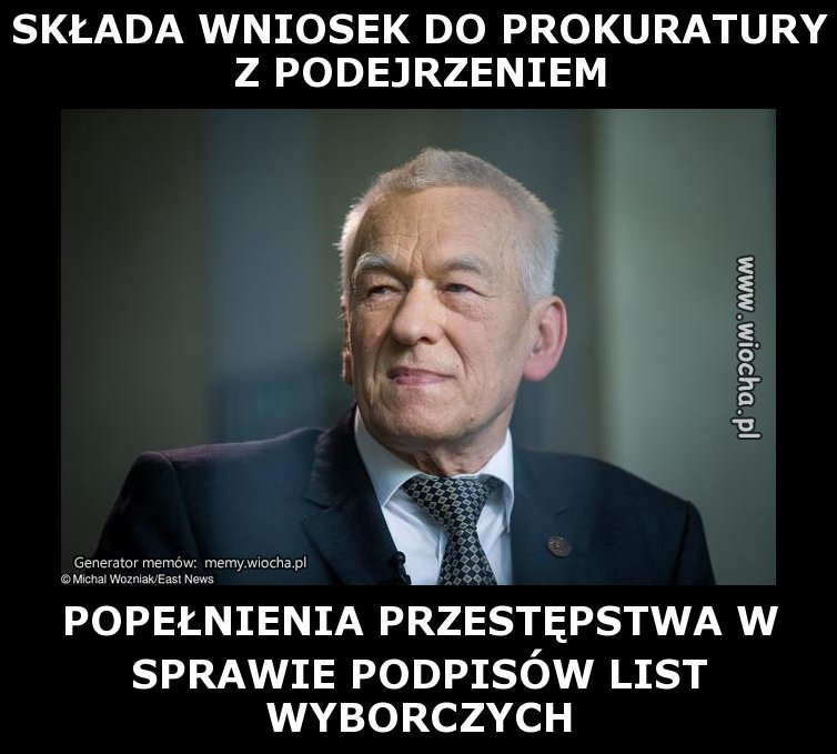 Podejrzewa spisek