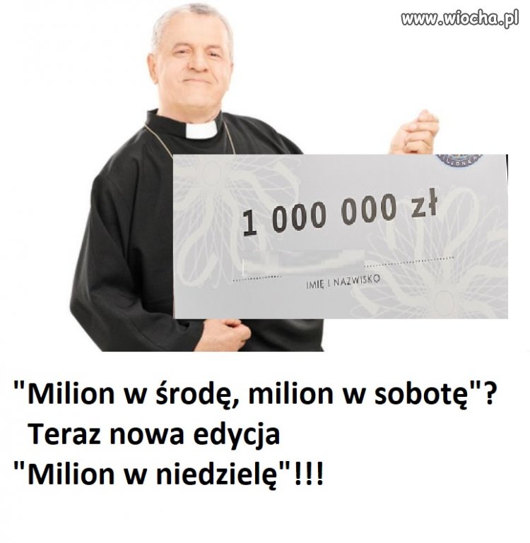 Milion w niedzielę!