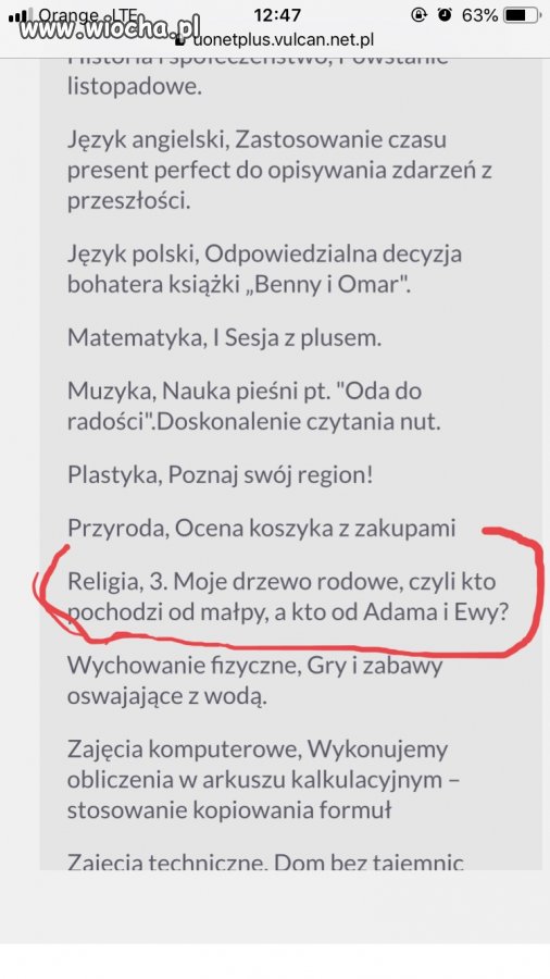 Religia 6 klasa 