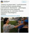 Liść dla demonstrantki od... pełnomocnika wojewody