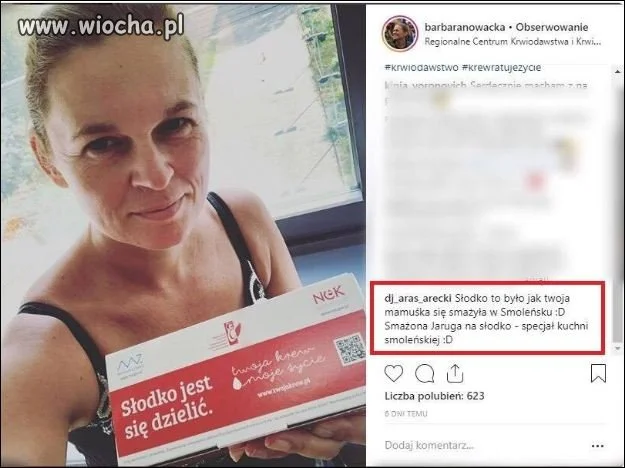 Wpis internetowego trolla
