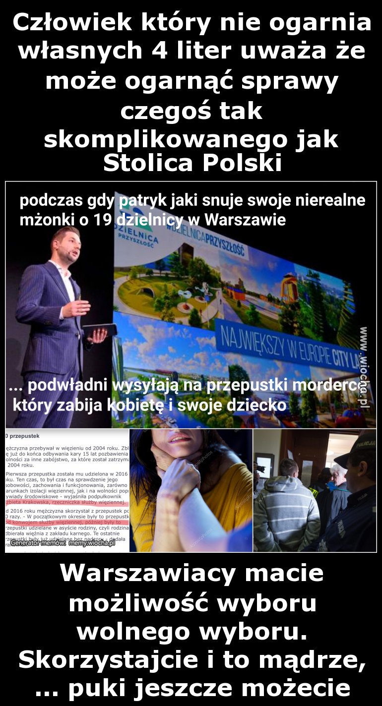 Człowiek, który nie ogarnia własnych 4 liter 