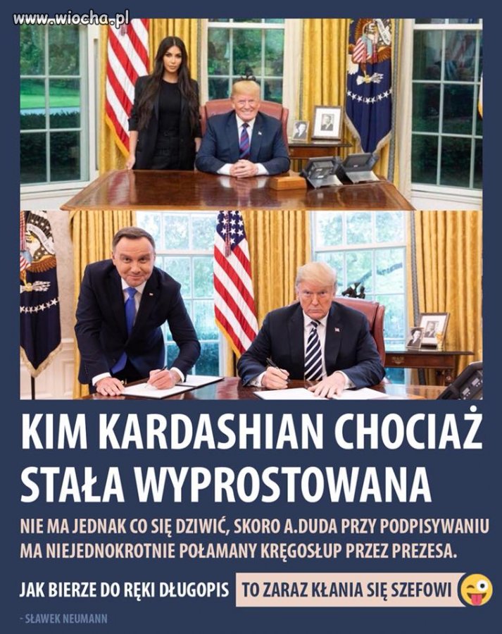 Widać z czyjej wizyty