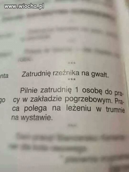 Moze ktos