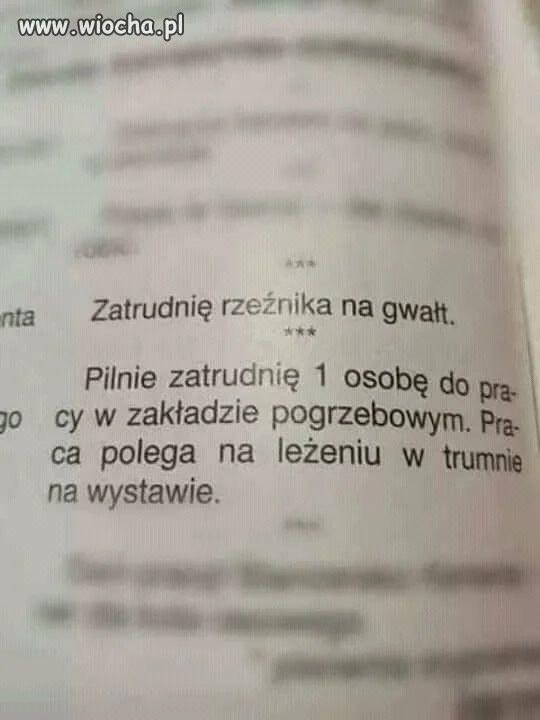 Moze ktos