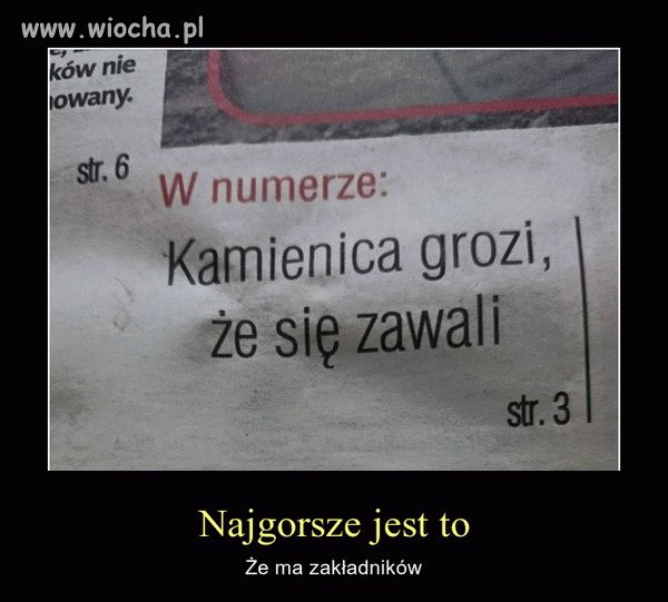 W pewnej gazecie