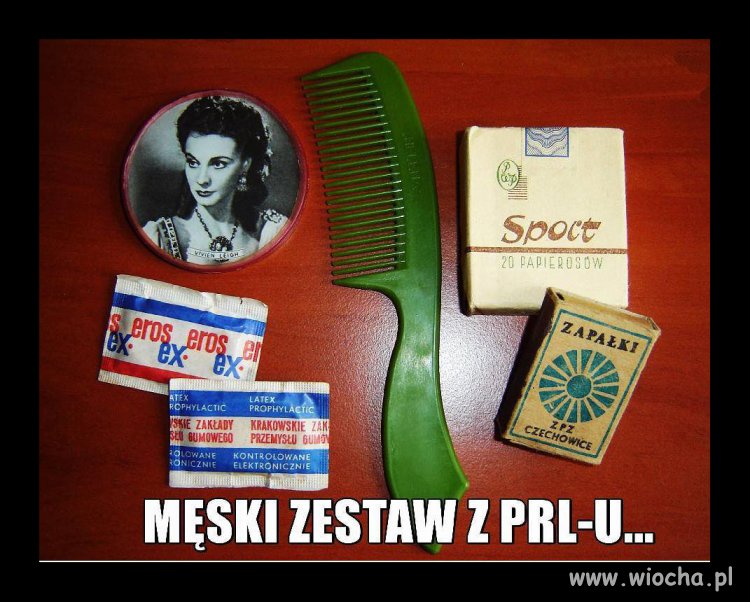 Męski zestaw obowiązkowy w PRL-u