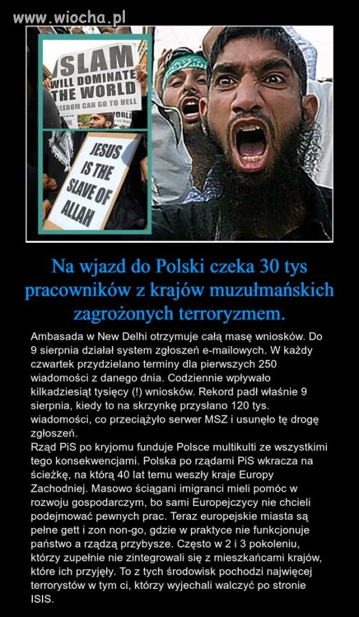 PiSowcy tak straszyli elektorat imigrantami ...