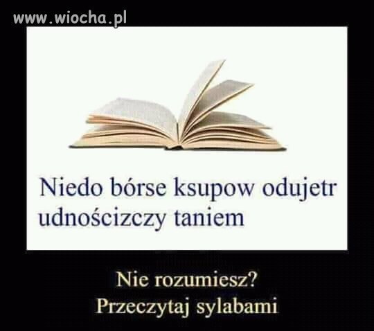 Nie mogę tego