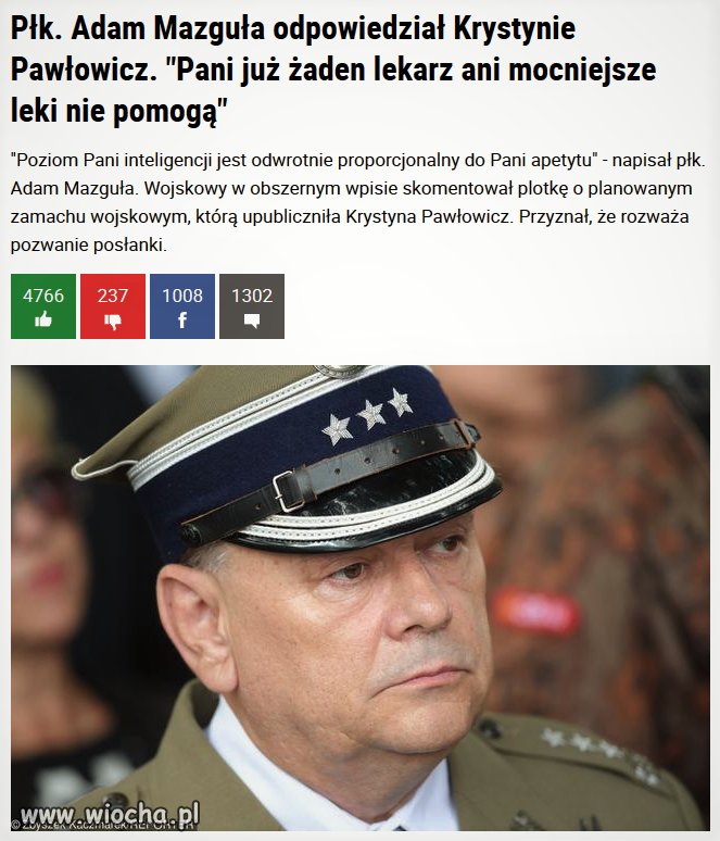 Odpowiedź płk. Mazguły 