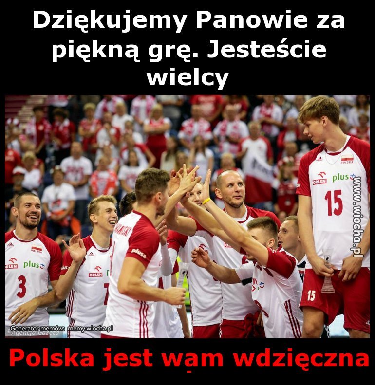 Dziękujemy Panowie za piękną grę. Jesteście wielcy