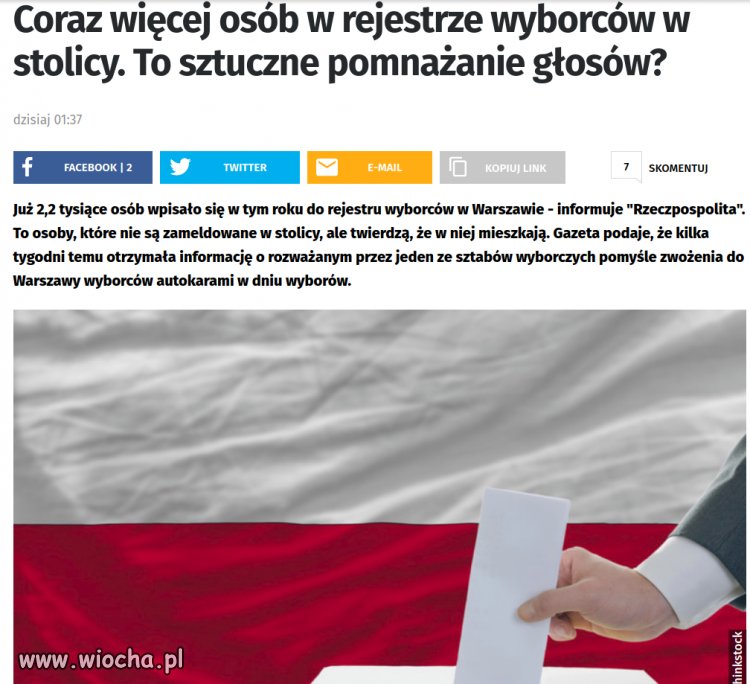 No i się zaczęły machlojki z wyborami
