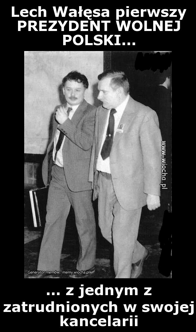 Lech Wałęsa pierwszy PREZYDENT WOLNEJ POLSKI...