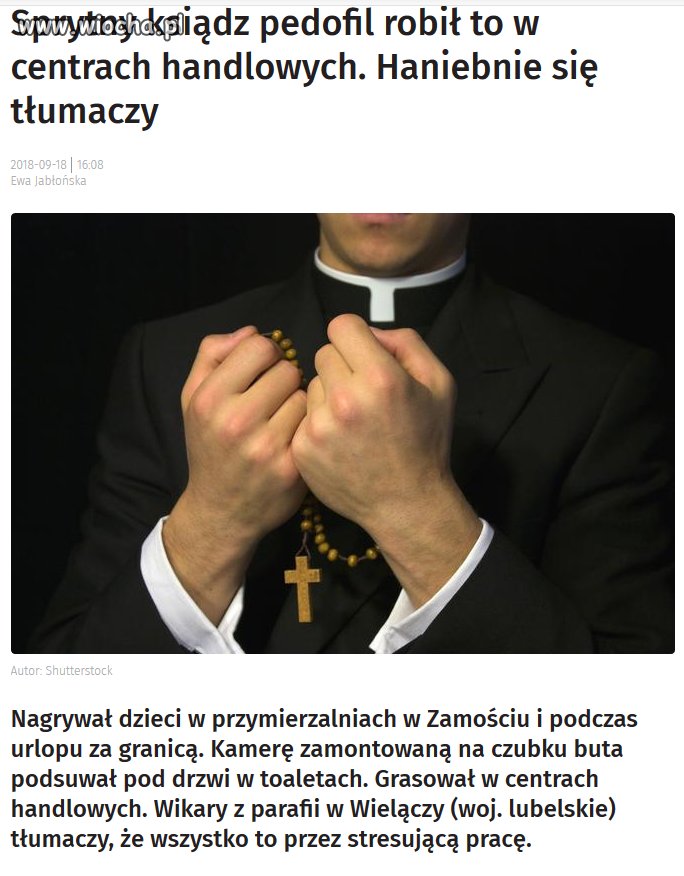 Tłumaczenie pedofila w sutannie: