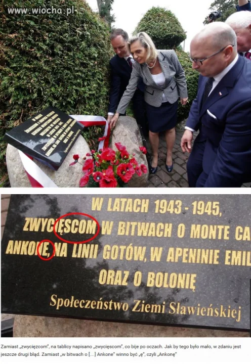 Odsłonięcie nowej tablicy i niespodzianka