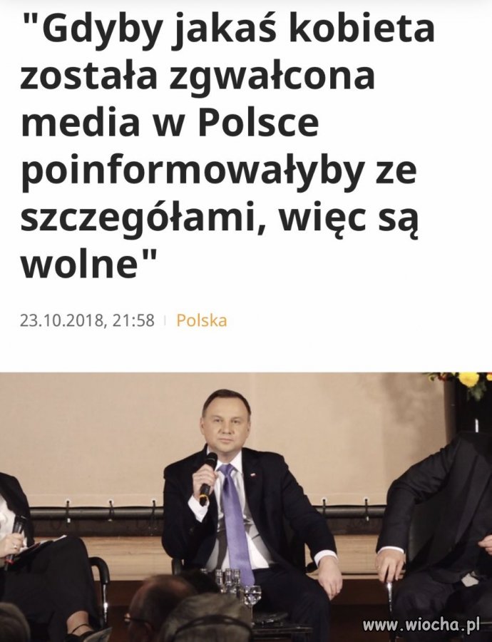 Z cyklu złote myśli prezydenta Dudy