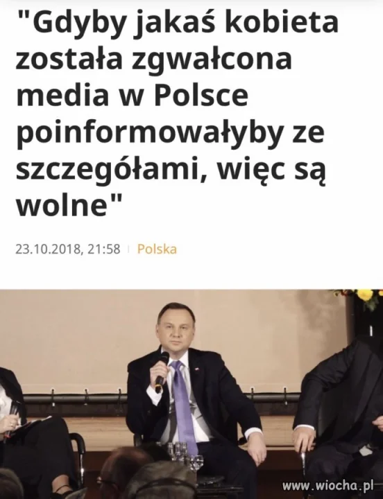 Z cyklu złote myśli prezydenta Dudy