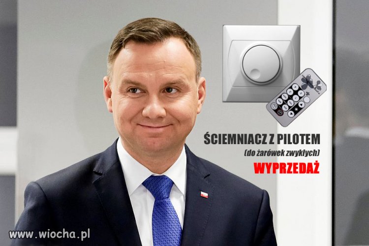 Ściemniacz z pilotem (do żarówek zwykłych)