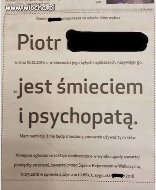Mistrzowskie przeprosiny