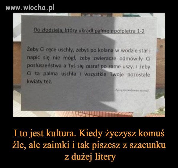 Takie tam przesłanie