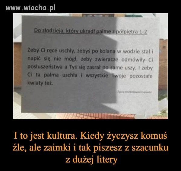 Takie tam przesłanie