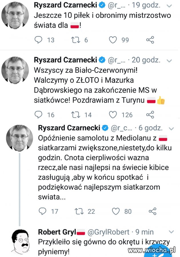 Przykleiło się gówno do okrętu i krzyczy płyniemy 