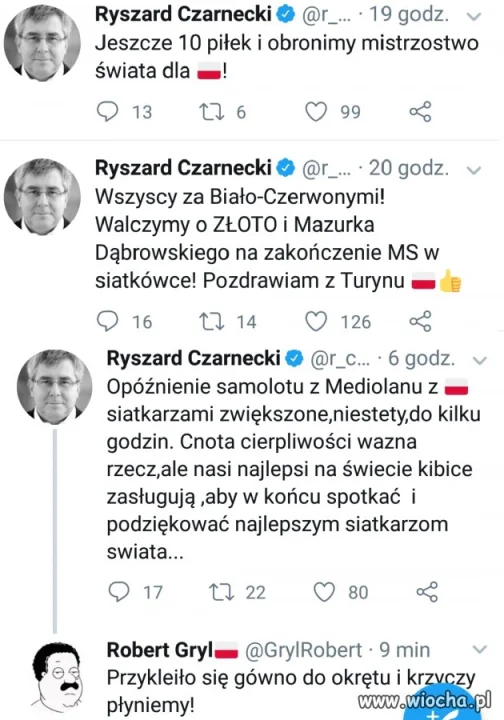 Przykleiło się gówno do okrętu i krzyczy płyniemy 