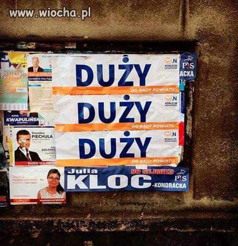 Głosuj na duży kloc