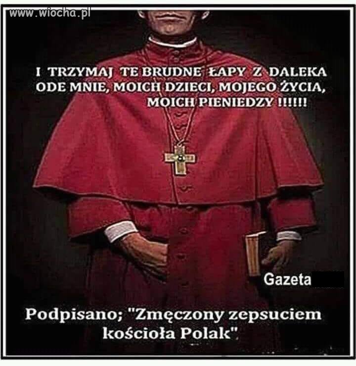 Ode mnie z daleka.