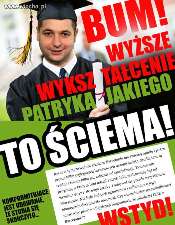 Uczelnię znam w Barcelonie...