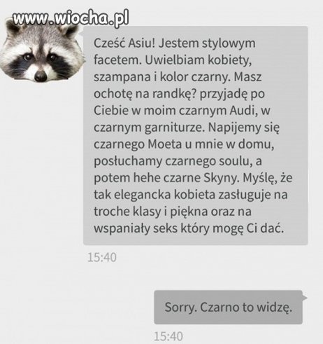 To mu odpisała